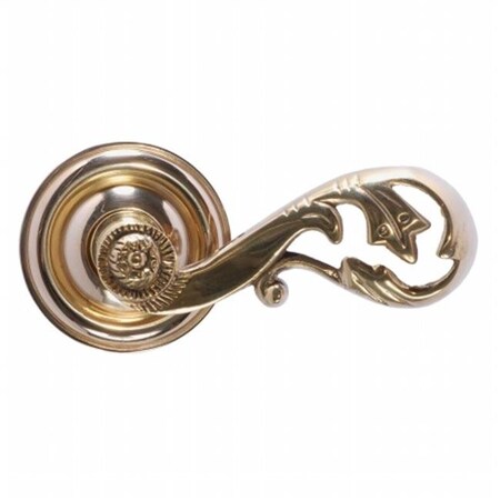 Brass Accents Brass Accents D07-L360G-CHM-609 Netropol Rosette With Champagne Lever Privacy Set - Antique Brass D07-L360G-CHM-609